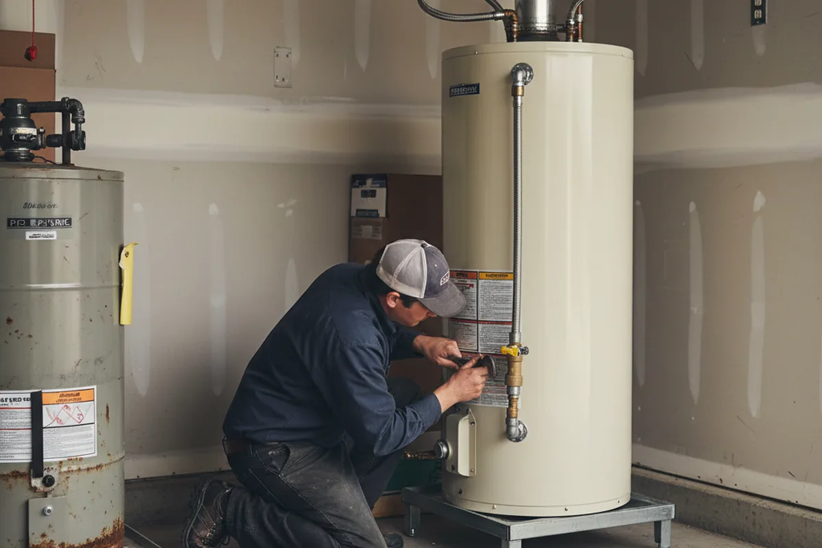Water heater and shutoff valve replacement in Marathon